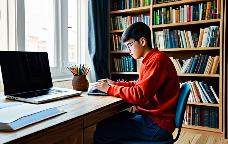 에듀테크로 인한 학습 방법 변화 - **

"A female teacher in a professional dress, conducting an online class with students participatin...